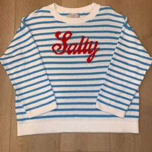 LOFT Salty Striped Blue And White Women's Sweater
